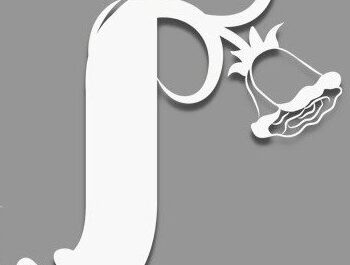 Intra απο ξύλο plywood 3mm-4mm πάχος - Floral Alphabet Laser Cut , J Letter Δίασταση 30x20 cm INTRAFABR-35118125 - Image 1