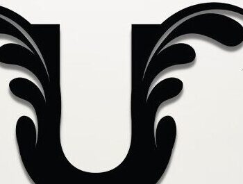 Intra απο ξύλο plywood 3mm-4mm πάχος - Floral Alphabet Laser Cut , U Letter Δίασταση 30x20 cm INTRAFABR-35147505 - Image 1