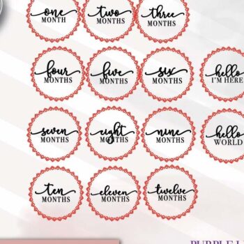 Intra απο ξύλο plywood 3mm-4mm πάχος - Floral Boho Baby Milestone Δίασταση 30x20 cm INTRAFABR-75320069 - Image 2