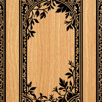 Intra απο ξύλο plywood 3mm-4mm πάχος -  λέιζερ σελιδοδεικτών Floral Δίασταση 4x4 cm INTRAFABR-118274953 - Image 3