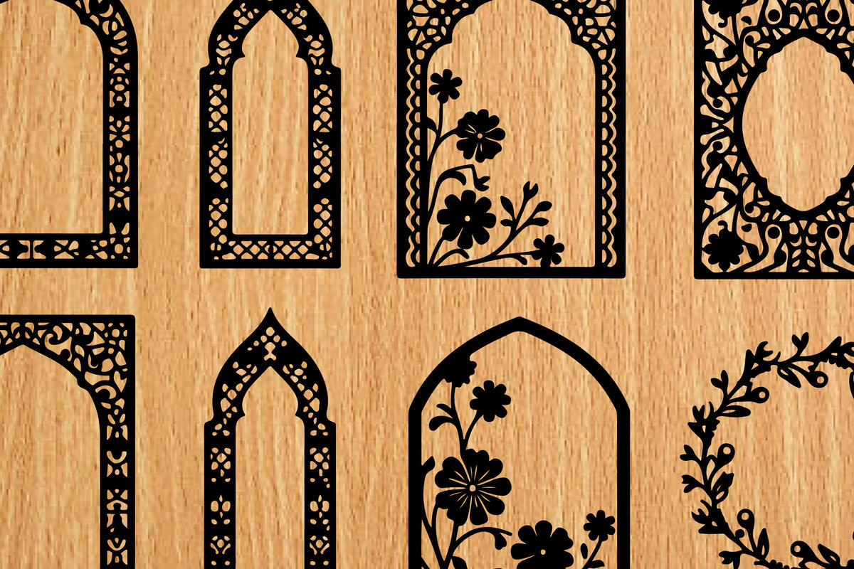 Intra απο ξύλο plywood 3mm-4mm πάχος -  λέιζερ σελιδοδεικτών Floral Δίασταση 4x4 cm INTRAFABR-118276006