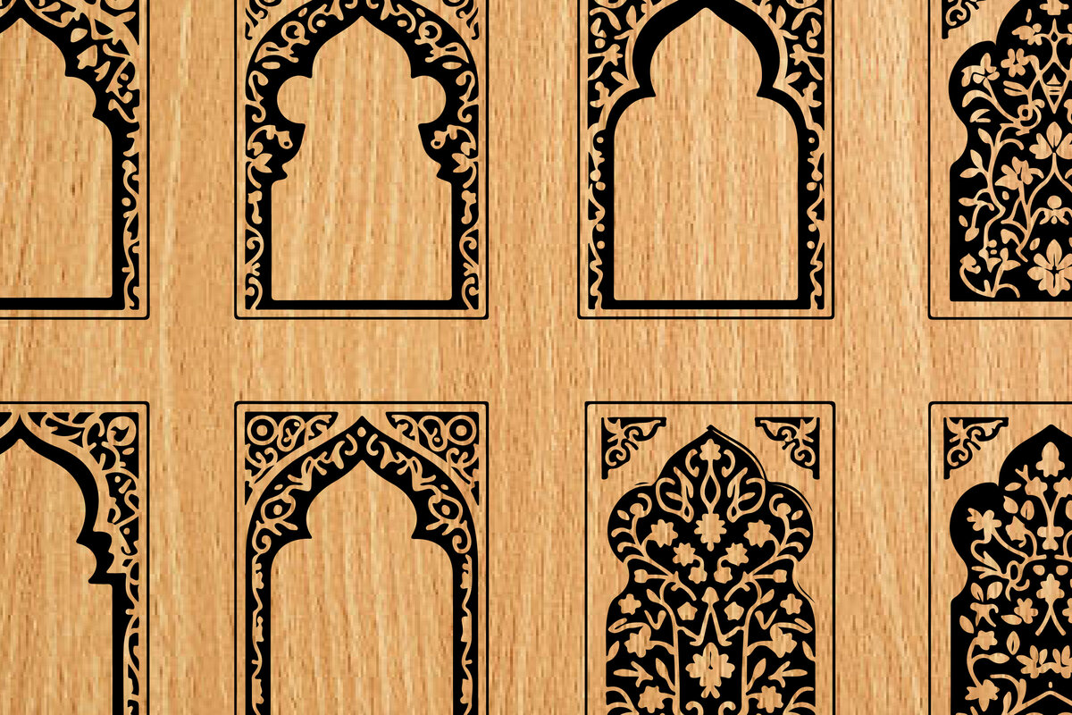 Intra απο ξύλο plywood 3mm-4mm πάχος -  λέιζερ σελιδοδεικτών Floral Δίασταση 4x4 cm INTRAFABR-118276100