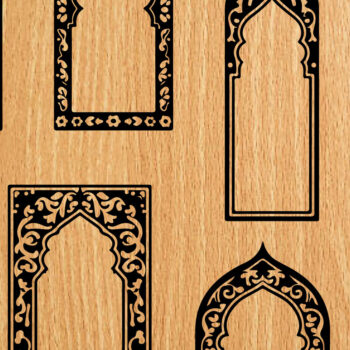 Intra απο ξύλο plywood 3mm-4mm πάχος -  λέιζερ σελιδοδεικτών Floral Δίασταση 4x4 cm INTRAFABR-118276155 - Image 1