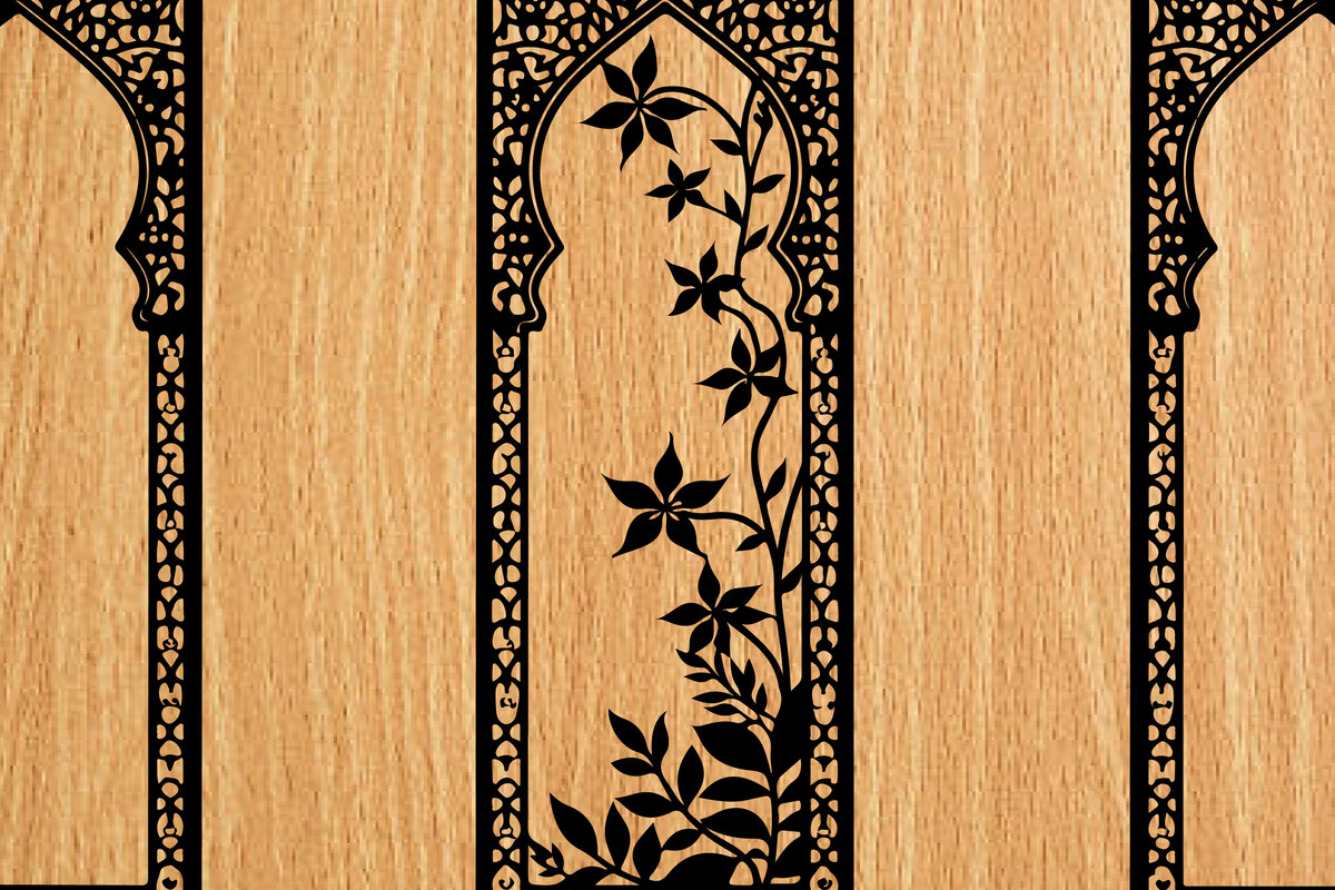 Intra απο ξύλο plywood 3mm-4mm πάχος -  λέιζερ σελιδοδεικτών Floral Δίασταση 4x4 cm INTRAFABR-118274622