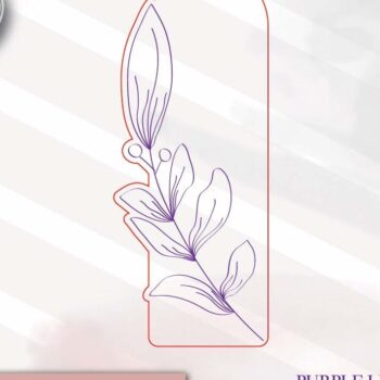 Intra απο ξύλο plywood 3mm-4mm πάχος - Floral Bookmark Δίασταση 20x20 cm INTRAFABR-71614356 - Image 2