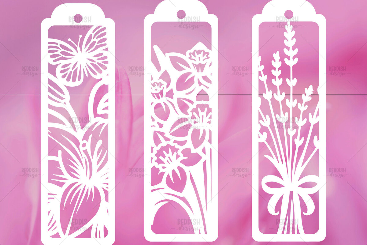 Intra απο ξύλο plywood 3mm-4mm πάχος - Floral σελιδοδείκτες Paper Cut  Δίασταση 7x7 cm INTRAFABR-114694269