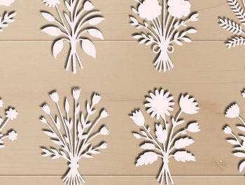 Intra απο ξύλο plywood 3mm-4mm πάχος - Floral Bouquet Cut Mega Bundle 1612 Δίασταση 20x20 cm INTRAFABR-122153033 - Image 3