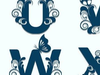 Intra απο ξύλο plywood 3mm-4mm πάχος - Πακέτο floral Butterfly Alphabet a έως Z Δίασταση 30x20 cm INTRAFABR-36179024 - Image 4