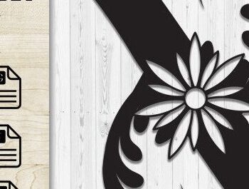 Intra απο ξύλο plywood 3mm-4mm πάχος - Floral Butterfly Alphabet Laser Cut X Δίασταση 30x20 cm INTRAFABR-35741883 - Image 1