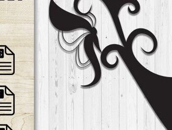 Intra απο ξύλο plywood 3mm-4mm πάχος - Floral Butterfly Alphabet Laser Cut Y Δίασταση 30x20 cm INTRAFABR-35741887 - Image 1