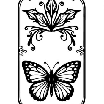 Intra απο ξύλο plywood 3mm-4mm πάχος - Floral Πλαίσιο Πεταλούδας Σετ Laser Cut Δίασταση 4x4 cm INTRAFABR-123769334 - Image 4