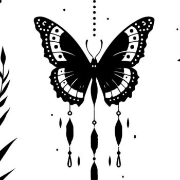 Intra απο ξύλο plywood 3mm-4mm πάχος - Floral Πλαίσιο Πεταλούδας Σετ Laser Cut Δίασταση 4x4 cm INTRAFABR-123769334 - Image 5