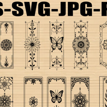 Intra απο ξύλο plywood 3mm-4mm πάχος - Floral Butterfly Laser σελιδοδείκτη  Σετ Δίασταση 30x30 cm INTRAFABR-123770049 - Image 1