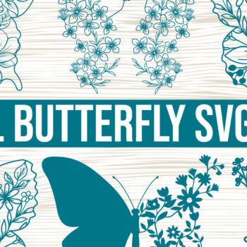 Intra απο ξύλο plywood 3mm-4mm πάχος - Πακέτο  με φλοράλ πεταλούδα Δίασταση 20x20 cm INTRAFABR-84413414 - Image 1