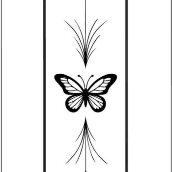 Intra απο ξύλο plywood 3mm-4mm πάχος - Σετ διακοσμητικό πάνελ floral πεταλούδα Δίασταση 30x30 cm INTRAFABR-123769992 - Image 5