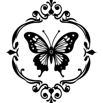 Intra απο ξύλο plywood 3mm-4mm πάχος - Σετ στολίδι με φλοράλ πεταλούδα Δίασταση 6x6 cm INTRAFABR-123769005 - Image 4