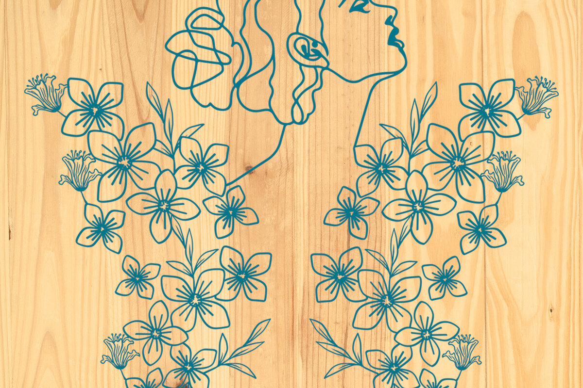 Intra απο ξύλο plywood 3mm-4mm πάχος - Floral Butterfly Paper Cut  Design 3 Δίασταση 20x20 cm INTRAFABR-90497265