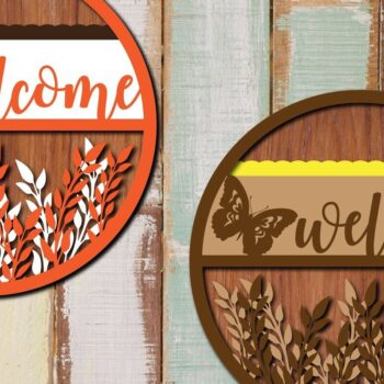 Intra απο ξύλο plywood 3mm-4mm πάχος - Floral Πεταλούδα στρογγυλή δέσμη πινακίδων ξύλου Δίασταση 30x20 cm INTRAFABR-31840440 - Image 6