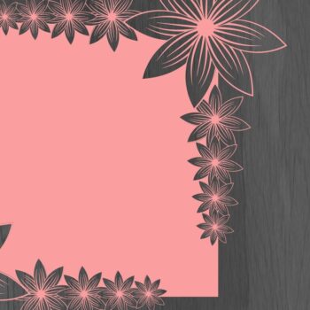 Intra απο ξύλο plywood 3mm-4mm πάχος - Πακέτο floral Card Papercut/Lasercut  Δίασταση 20x20 cm INTRAFABR-33058885 - Image 8