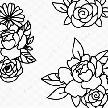 Intra απο ξύλο plywood 3mm-4mm πάχος - Floral Σύνθεση  Δίασταση 20x20 cm INTRAFABR-117723140 - Image 2