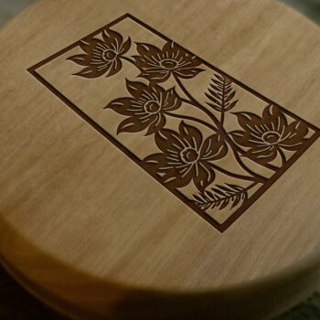 Intra απο ξύλο plywood 3mm-4mm πάχος - Floral Corner Πλαίσιο Laser Cut Δίασταση 4500x5400 cm INTRAFABR-124693323 - Image 4