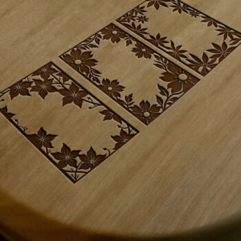 Intra απο ξύλο plywood 3mm-4mm πάχος - Floral Corner Πλαίσιο Laser Cut Δίασταση 4500x5400 cm INTRAFABR-124693323 - Image 5