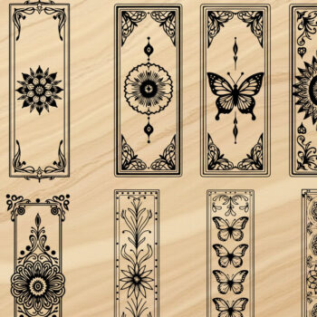 Intra απο ξύλο plywood 3mm-4mm πάχος - Floral Design Στοιχεία Δίασταση 4x4 cm INTRAFABR-123831583 - Image 1