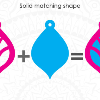 Intra απο ξύλο plywood 3mm-4mm πάχος - Floral σκουλαρίκια, πρότυπο σκουλαρικιών Δίασταση 3x3 cm INTRAFABR-6706504 - Image 3