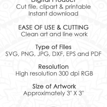 Intra απο ξύλο plywood 3mm-4mm πάχος - Floral Σκουλαρίκια Αρχεία Δίασταση 3x3 cm INTRAFABR-30272460 - Image 6
