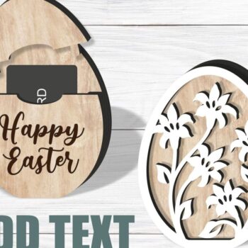 Intra απο ξύλο plywood 3mm-4mm πάχος - Θήκη δώρου αυγών  Laser Δίασταση 15x15 cm INTRAFABR-91212130 - Image 2