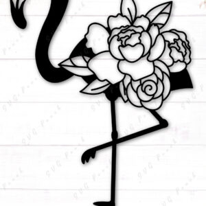 Intra απο ξύλο plywood 3mm-4mm πάχος - Floral Flamingo  Δίασταση 30x20 cm INTRAFABR-117721759