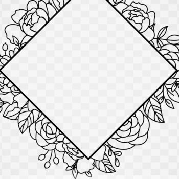 Intra απο ξύλο plywood 3mm-4mm πάχος - Floral Full Rhomb Πλαίσιο Δίασταση 20x25 cm INTRAFABR-117722432 - Image 2