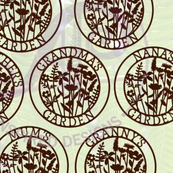 Intra απο ξύλο plywood 3mm-4mm πάχος - Floral Garden Sign 7 σχέδια Cut Δίασταση 30x20 cm INTRAFABR-69189448 - Image 1