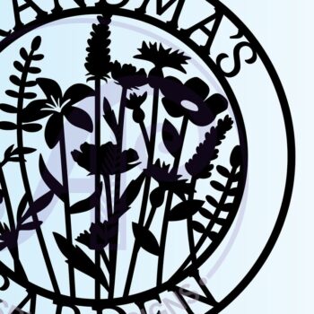 Intra απο ξύλο plywood 3mm-4mm πάχος - Floral Garden Sign 7 σχέδια Cut Δίασταση 30x20 cm INTRAFABR-69189448 - Image 2