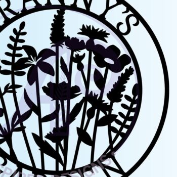 Intra απο ξύλο plywood 3mm-4mm πάχος - Floral Garden Sign 7 σχέδια Cut Δίασταση 30x20 cm INTRAFABR-69189448 - Image 6