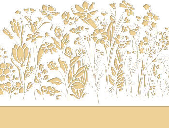 Intra απο ξύλο plywood 3mm-4mm πάχος - Floral Garden Art Design 986 Δίασταση 40x50 cm INTRAFABR-80789749 - Image 3