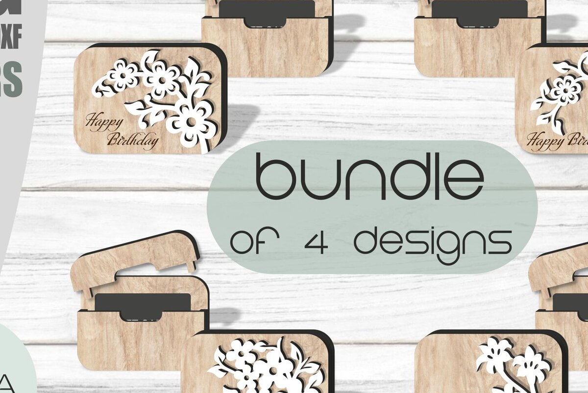 Intra απο ξύλο plywood 3mm-4mm πάχος - Πακέτο θήκης δώρου φλοράλ  Laser Δίασταση 30x20 cm INTRAFABR-93129044