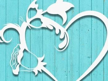 Intra απο ξύλο plywood 3mm-4mm πάχος - Floral Heart Butterfly Cut Laser Δίασταση 20x20 cm INTRAFABR-35025038 - Image 2