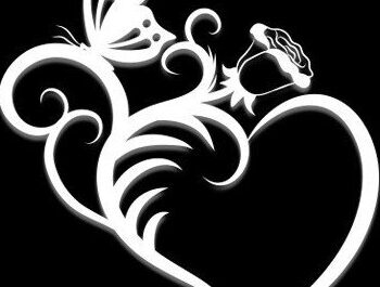 Intra απο ξύλο plywood 3mm-4mm πάχος - Floral Heart Butterfly Cut Laser Δίασταση 20x20 cm INTRAFABR-35015674 - Image 6