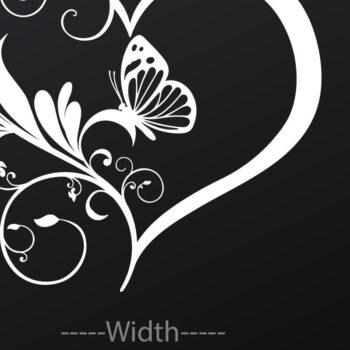 Intra απο ξύλο plywood 3mm-4mm πάχος - Floral Heart Butterfly #3 Δίασταση 40x50 cm INTRAFABR-33779093 - Image 2