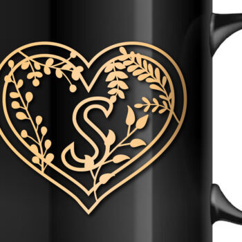 Intra απο ξύλο plywood 3mm-4mm πάχος - Πακέτο αλφαβήτου μονογράμματος λουλουδιών καρδιών Δίασταση 40x50 cm INTRAFABR-68577796 - Image 4