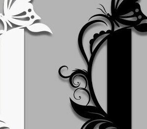 Intra απο ξύλο plywood 3mm-4mm πάχος - Floral I Letter Laser Cut  Δίασταση 30x20 cm INTRAFABR-35118121