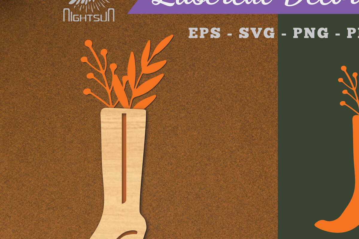 Intra απο ξύλο plywood 3mm-4mm πάχος - Floral σε Παπούτσια Διακόσμηση με  Δίασταση 20x20 cm INTRAFABR-115317873