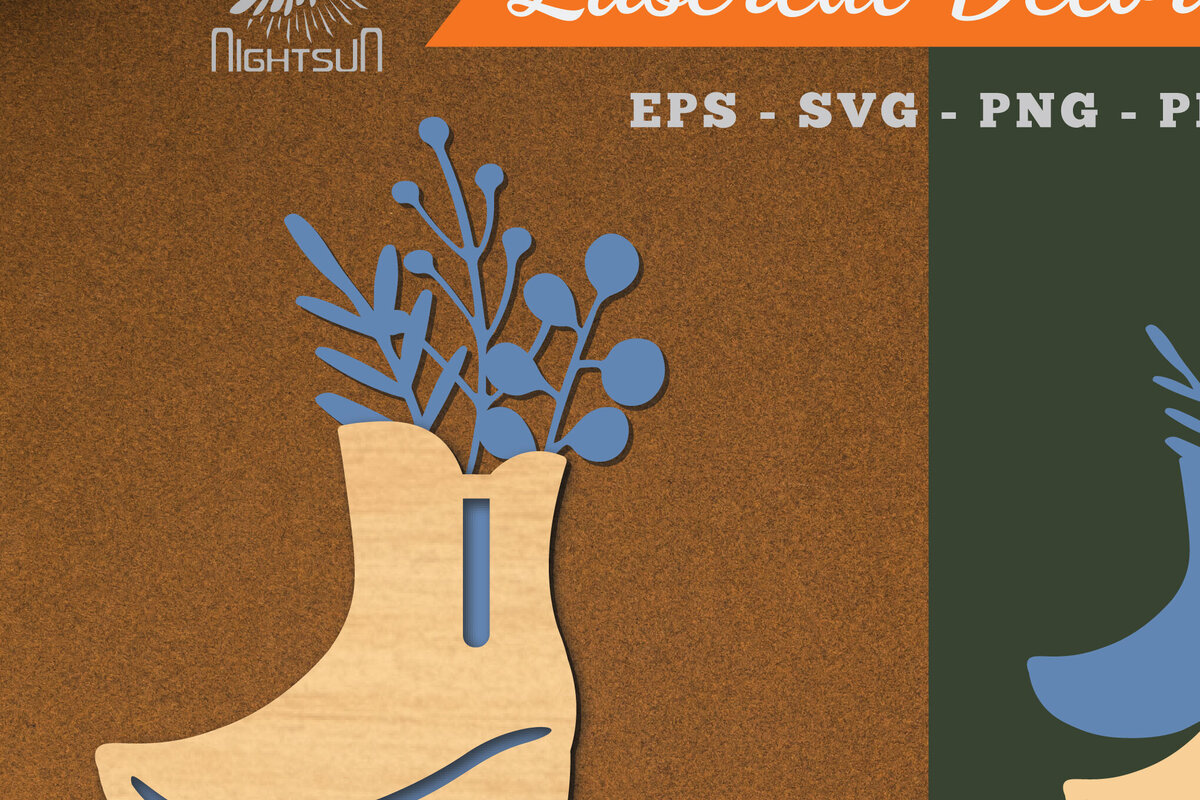 Intra απο ξύλο plywood 3mm-4mm πάχος - Floral σε Παπούτσια Διακόσμηση με  Δίασταση 20x20 cm INTRAFABR-115317584