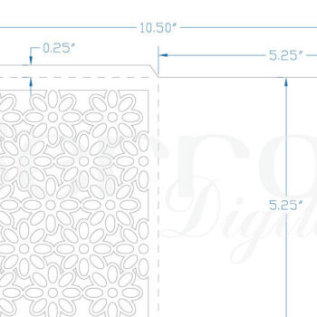 Intra απο ξύλο plywood 3mm-4mm πάχος - Floral προσκλητήριο Δίασταση 10x15 cm INTRAFABR-4043607 - Image 2