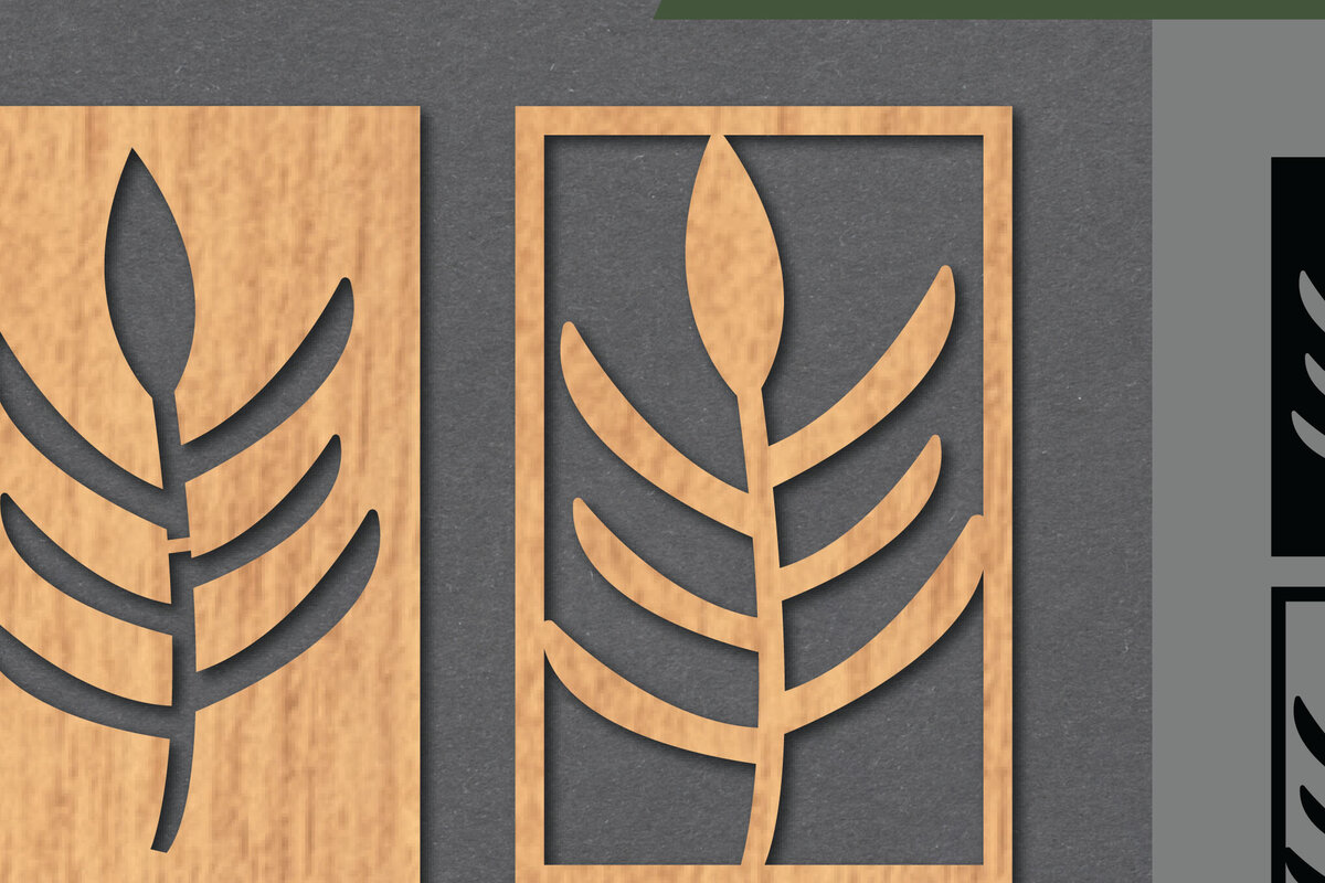 Intra απο ξύλο plywood 3mm-4mm πάχος - Διακόσμηση με φλοράλ λέιζερ  1 Δίασταση 20x20 cm INTRAFABR-112075720