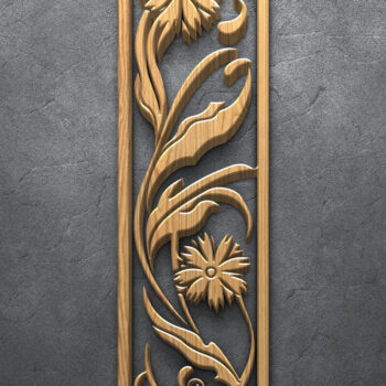 Intra απο ξύλο plywood 3mm-4mm πάχος - Floral σχέδια πάνελ κοπής με λέιζερ Δίασταση 3200x7200 cm INTRAFABR-124639044 - Image 3