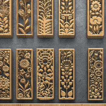 Intra απο ξύλο plywood 3mm-4mm πάχος - Πακέτο  με φλοράλ Laser Cut Panel Δίασταση 3200x7200 cm INTRAFABR-124643100 - Image 1