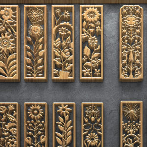 Intra απο ξύλο plywood 3mm-4mm πάχος - Πακέτο  με φλοράλ Laser Cut Panel Δίασταση 3200x7200 cm INTRAFABR-124643208