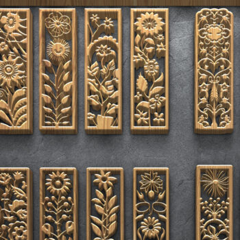 Intra απο ξύλο plywood 3mm-4mm πάχος - Πακέτο  με φλοράλ Laser Cut Panel Δίασταση 3200x7200 cm INTRAFABR-124643208 - Image 1